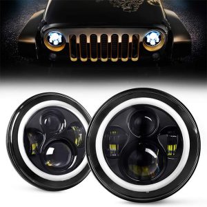 7-tollised LED-halogeenvalgustid Jeep Wrangleri jaoks JK CJ TJ Harley Davidson Hummer H2 Royal Enfieldi auto lisavarustus