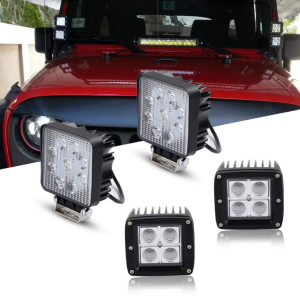 E-Mark 16w LED-töölamp Spot / Flood Beam Square Töölamp maastikul sõitmiseks jeepidele