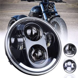 Kõrge valendikuga mootorratta juhitud projektorituled 5.75 "LED-esituled 12v esilaternad Harley Davidsonile
