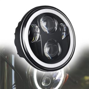 Morsun 40w 5 3/4 tolline LED-esitulede projektor Harley Davidsoni mootorratta esilaternatele must kroom