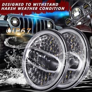 Uus kuummüük 7-tollised 108W LED-esituled Jeep Wrangler Jk mootorrataste lisaseadmete jaoks Harley jaoks