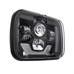 Uus stiilne 5x7-tolline LED-esituli Jeep Cherokee XJ-esilaternale koos Speical DRL-i ja suunatulega